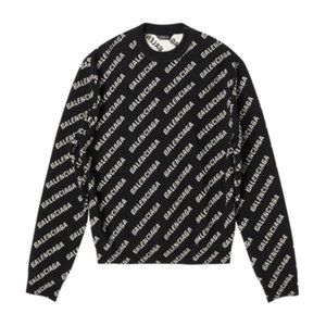 Balenciaga all-over logo jumper